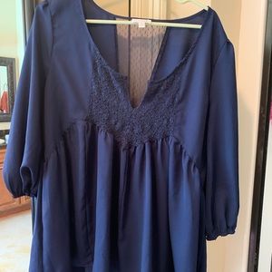 Size large royal blue tunic